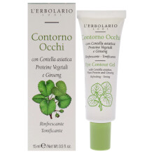 Gel Contour des Yeux L'Erbolario - Protéines Végétales et Ginseng - Crème Légère Non Grasse - Réduit les Poches et Cernes