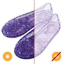 DelSol I0101859 Heart Sole Zapatillas Jellies Niña- 7 Púrpura