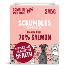 Scrumbles Complete Wet Dog Food Salmon Grain Free 395g