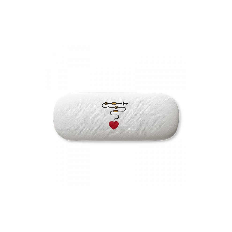 Diythinker Heart Circuit Power Switch Glasses Case Eyeglasses Hard Shell Storage Spectacle Box