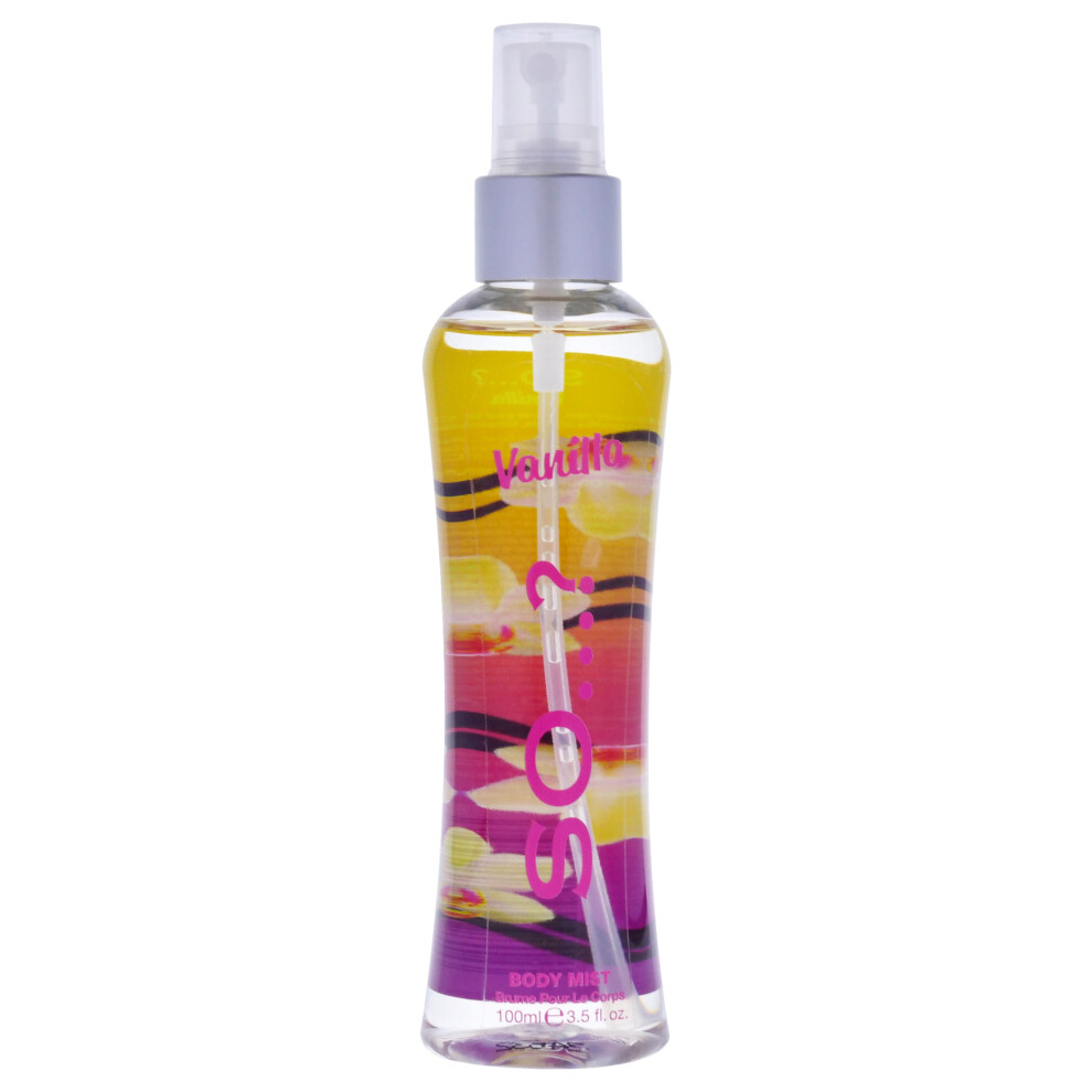 So? Vanilla Body Mist By For Women - 3.5 Oz Body Mist