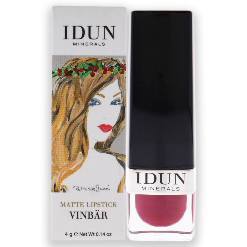 Idun Minerals Matte Lipstick - 105 Vinbar By For Women - 0.14 Oz Lipst