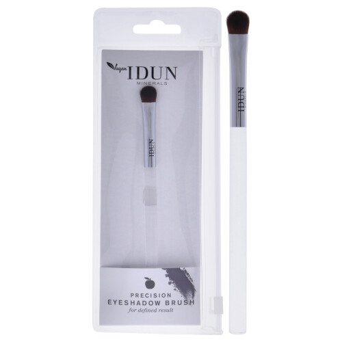 IDUN Minerals Pennello Ombretto Precisione - Piccolo, Setole Affusolate, Forma Arrotondata