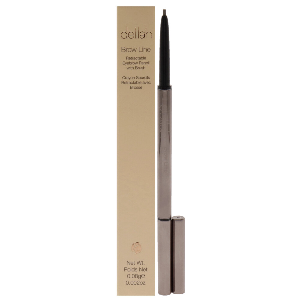 Dalila Brow Line Retractable Eyebrow Pencil With Brush - Ash By Delilah For W
