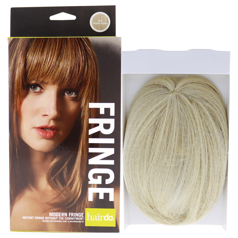 Penteado Modern Fringe Clip In Bang - R22 Swedish Blonde By Hairdo For Women - 1 Pc Hair Extension