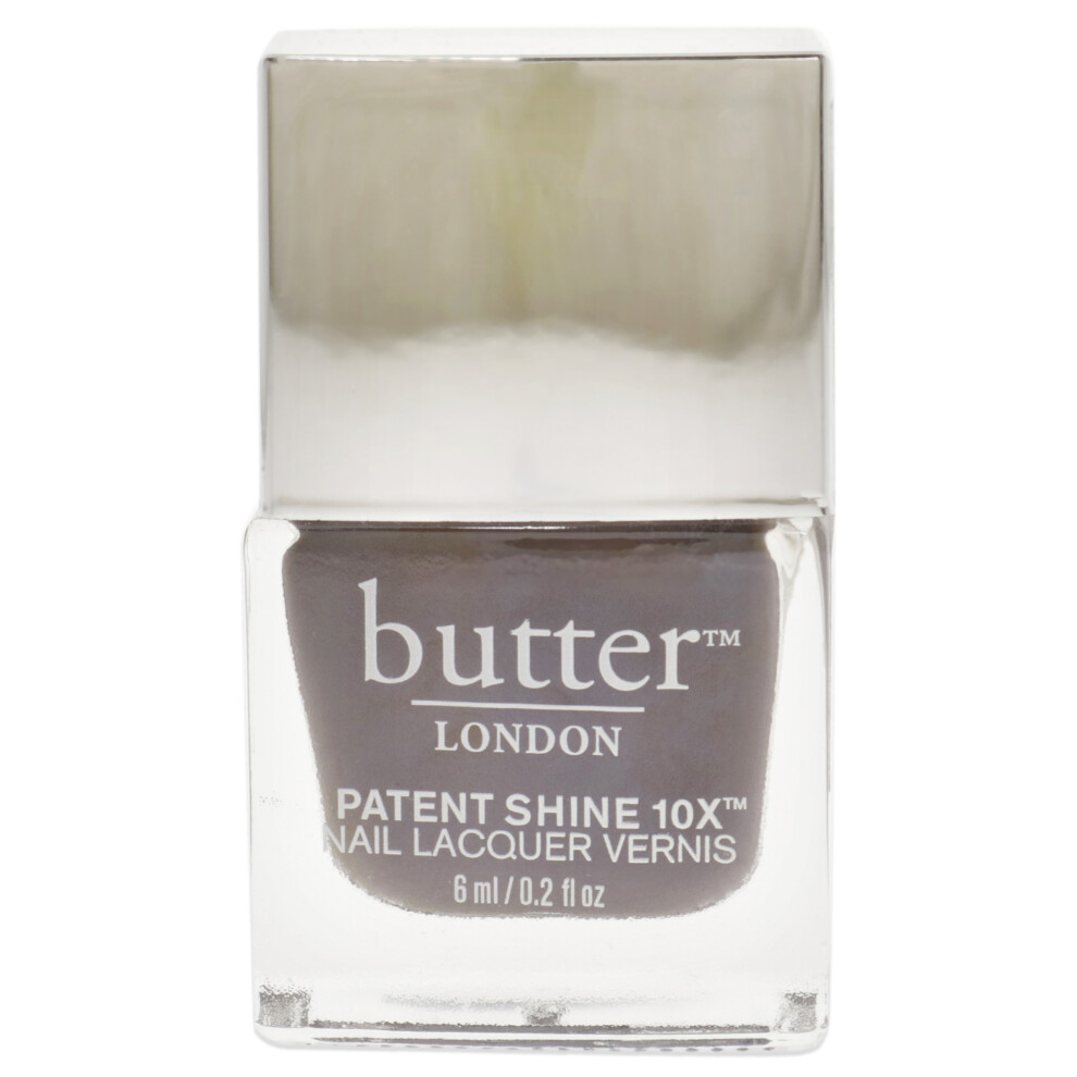 Patent Shine 10X Nail Lacquer - Mink Grey by Butter London for Women - 0.2 Nail Polish