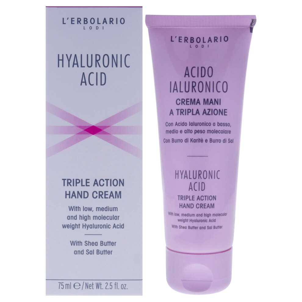 Hyaluronic Acid Triple Action Hand Cream by LErbolario for Unisex - 2.-image-OPC-PFK89HW-NEW