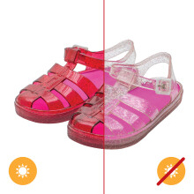 Sandaly Gladiator Girl Jellies - 4 rσzowe firmy DelSol dla dzieci - 1 para sandalσw