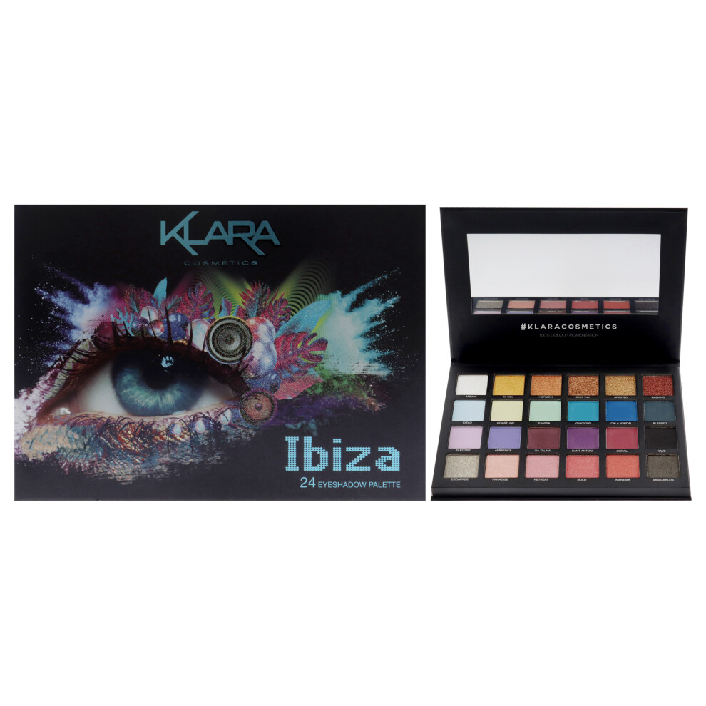 24 Eyeshadow Palette - Ibiza by Klara for Women - 1.68 oz Eye Shadow-image-OPC-PFK8BXM-NEW