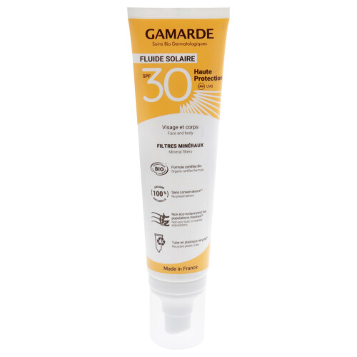 Cremă de soare, Gamarde, Bio, Protecție solară, Corp, SPF30, 100 ml
