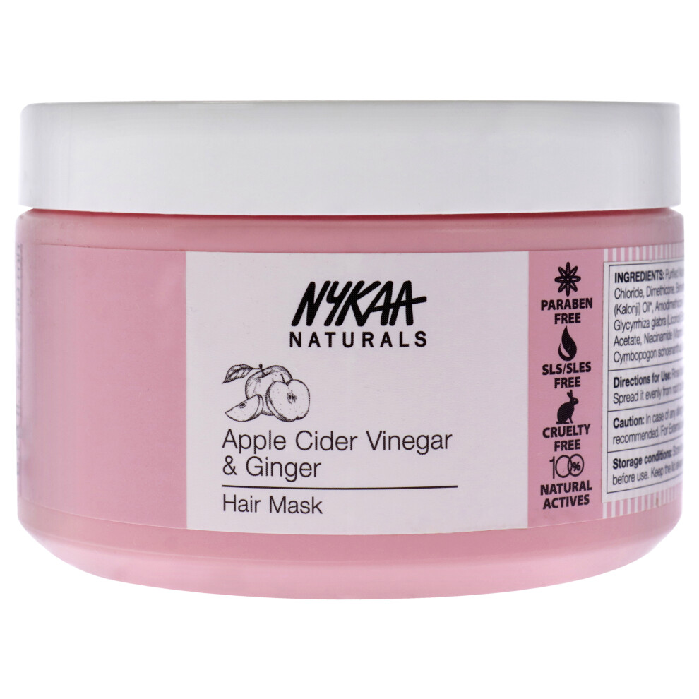 Nykaa Naturals Hair Mask-Anti-Hairfall, Strengthens Hair, Prevents Hair Loss And Thinning, Deep Nutriishing-100% Natural Actives, For All Hair Types, Men And Women 200Ml (Apple Cider Vinegar & Ginger)-image