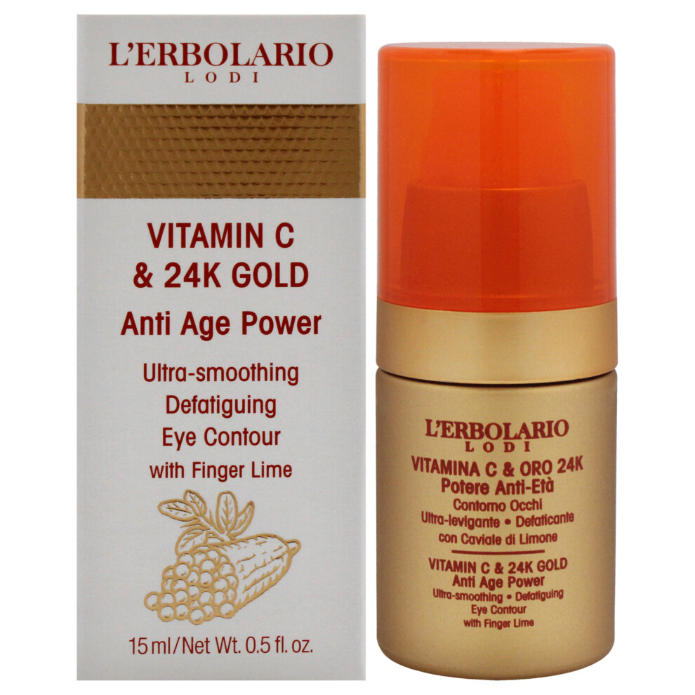 Lerbolario Gold Vitamin C And 24K Ultra Smoothing Defatiguing Eye Contour By Lerb
