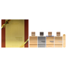 Kolekcja Amber Oud autorstwa Al Haramain dla unisex - 4-czesciowy zestaw upominkowy 4 x 2 uncje EDP w sprayu Gold Bleu White Carbon