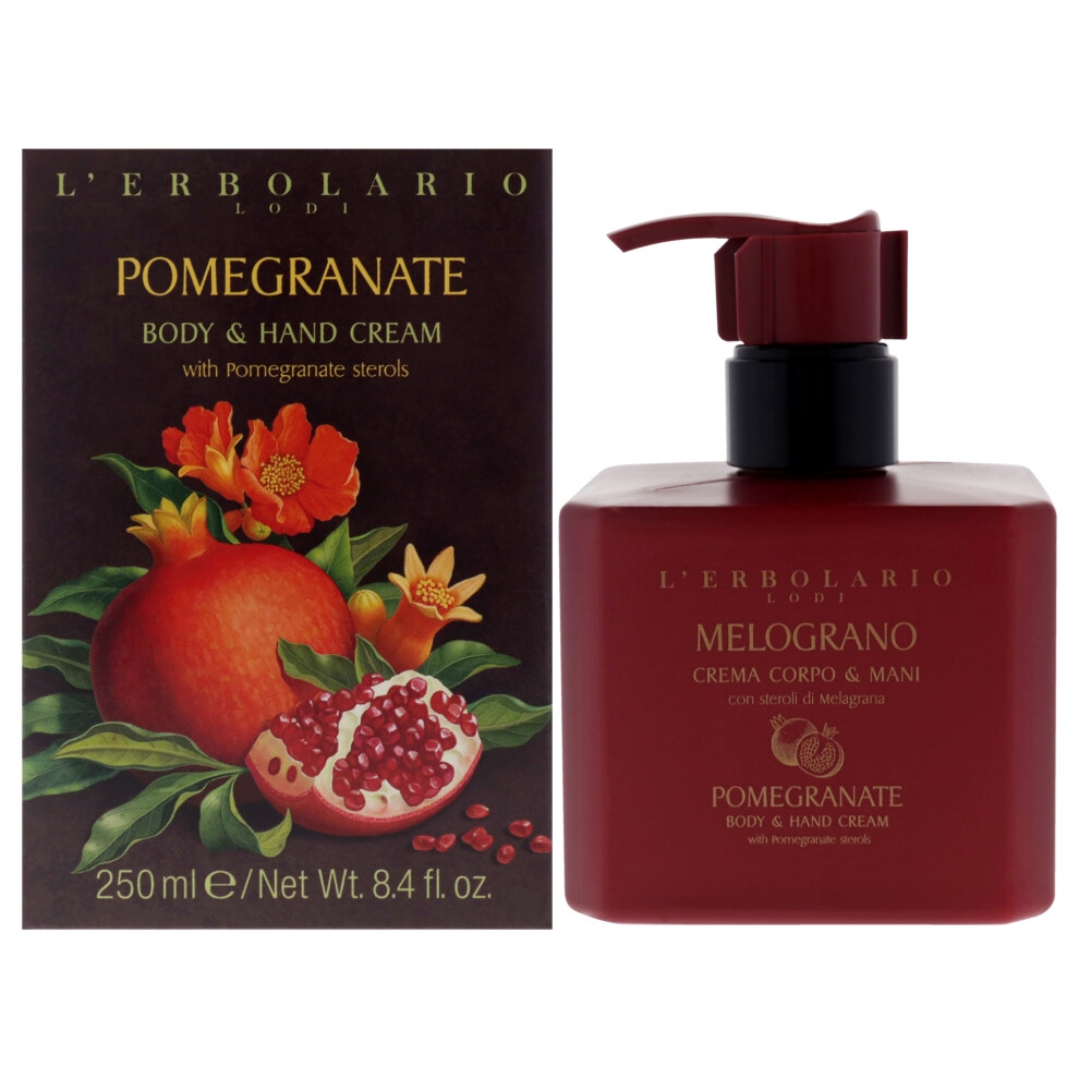 Lerbalario Cream Body And Hand - Pomegranate By Lerbolario For Unisex - 8.4 Oz Cr