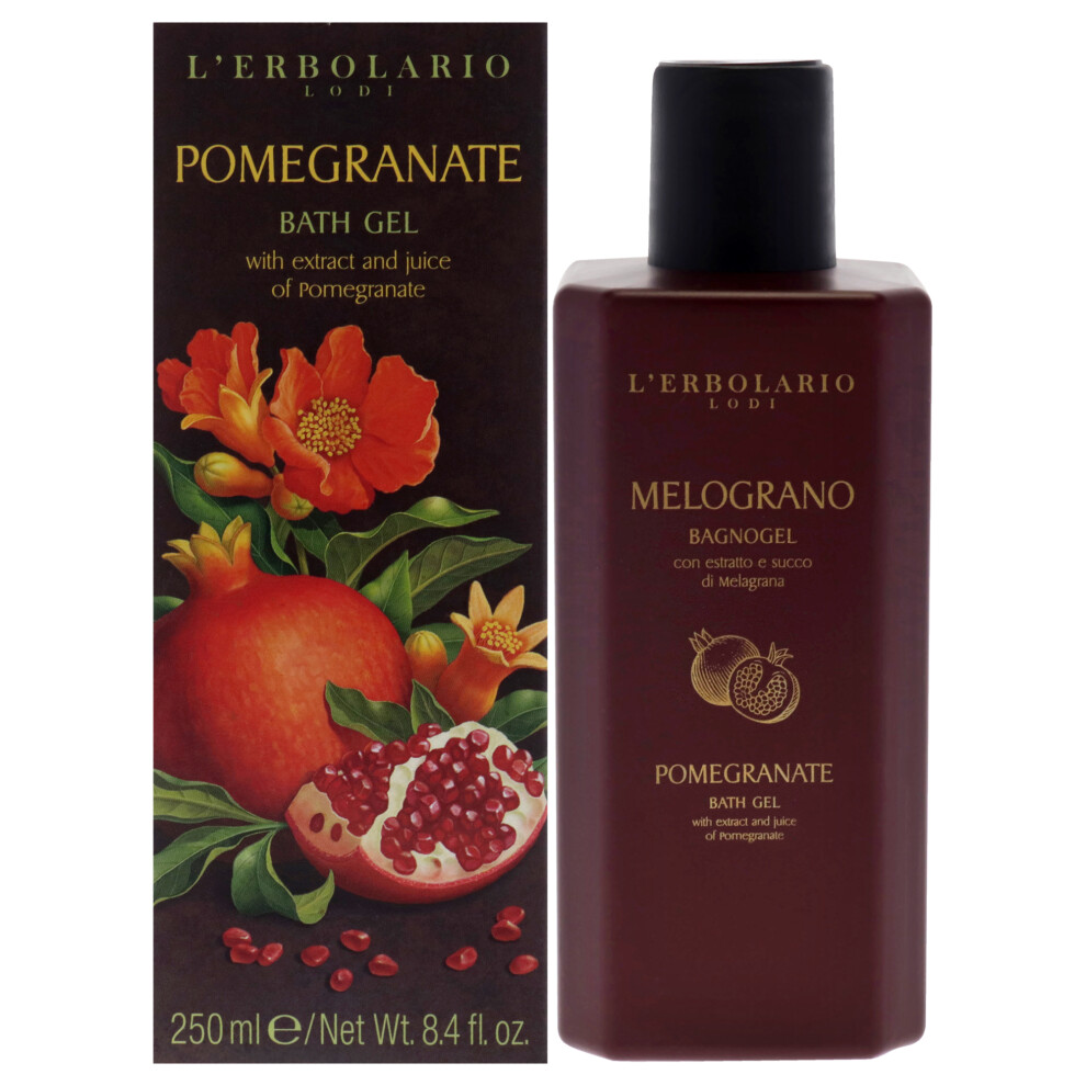 Lerbolario Unisex Bath Gel - Pomegranate By For - 8.4 Oz Shower Gel