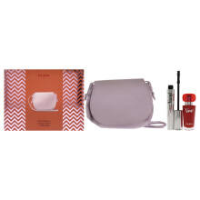 Vamp! Mascara and Lipstick Kit by Pupa Milano for Women - 3 Pc 0.32oz Mascara - 100 Extra Black 0.123oz Lipstick - 303 Iconic Red Postina Bag