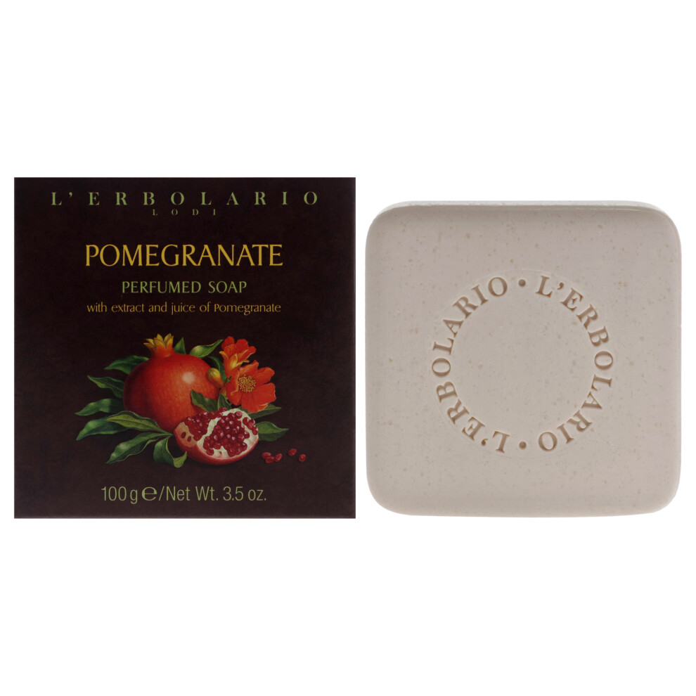 Lerbolario Unisex Perfumed Soap - Pomegranate By For - 3.5 Oz Soap