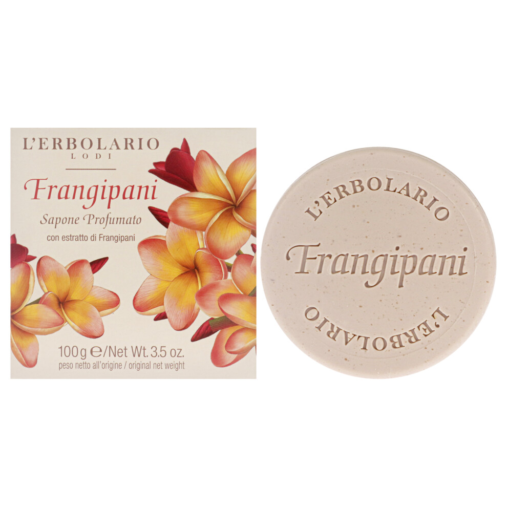 Lerbolario Unisex Perfumed Soap - Frangipani By For - 3.5 Oz Soap