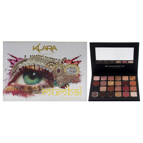 24 Σκιά Παλέτα - Mumbai από Klara για Γυναίκες - 1.68 oz Σκιά Ματιών
