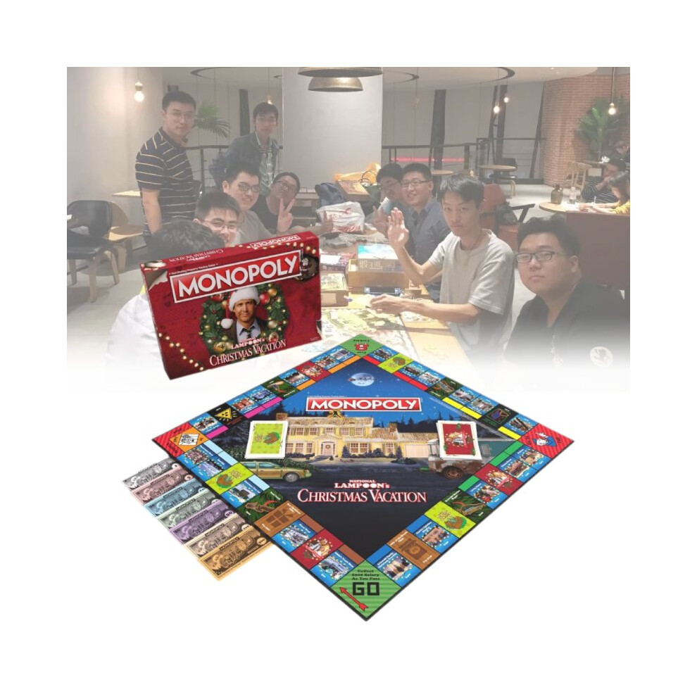 Monopoly National Lampoons Christmas Vacation Cards Board Games Party Activity