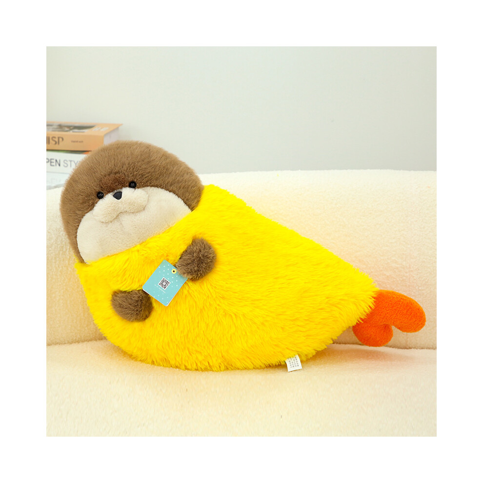 (Brown) Sushi Fried Shrimp Harbor Seal Soft Plush Toy Cute Girl Holiday Children Gift-image-OPC-PFK8FS9-NEW