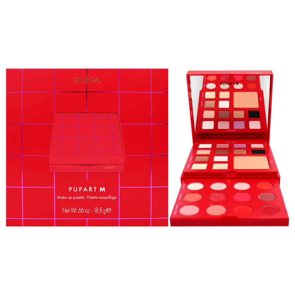 Pupa Milano Red Pupart M Make-Up Palette - 003 By For Women - 0.66 Oz Makeup