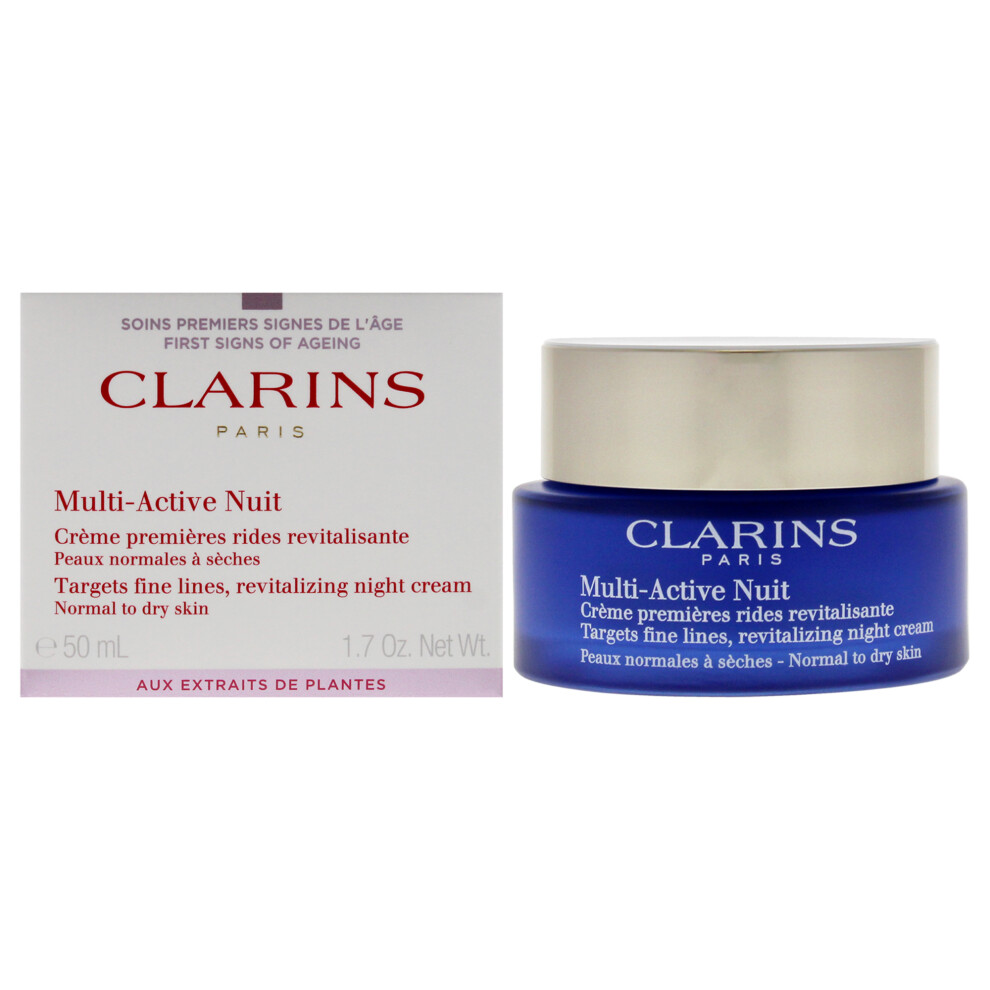 Clarins Multi-Active Night Cream - Normal To Dry Skin By For Unisex - 1.7 Oz Cream