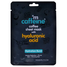mCaffeine Coffee Sheet Mask mit Hyaluronsäure für Unisex 0,7 oz Maske