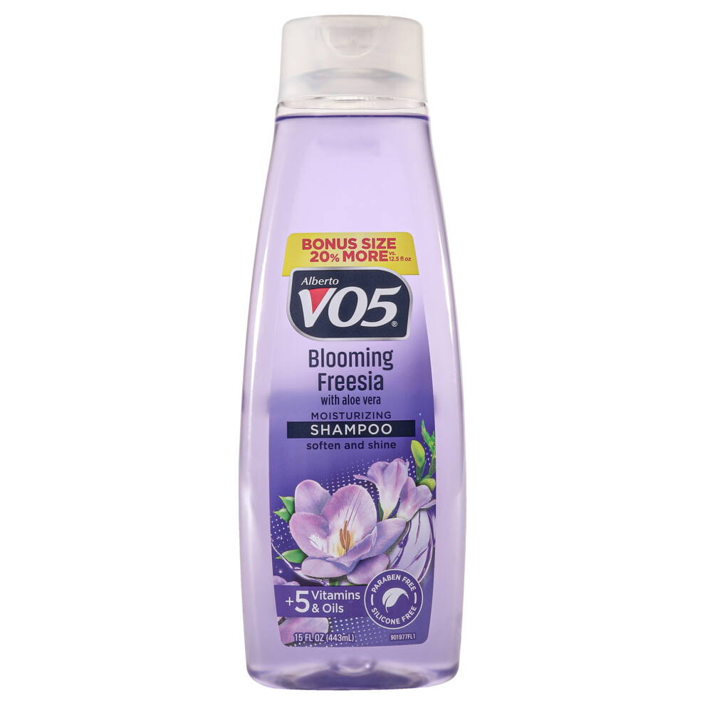 Moisturizing Blooming Freesia Shampoo by Alberto VO5 for Unisex - 15 o