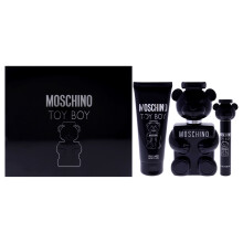 Moschino Toy Boy von Moschino für Männer - 3-teiliges Geschenkset 3,4oz EDP Spray, 0,34oz EDP Spray, 3,4oz Duschgel