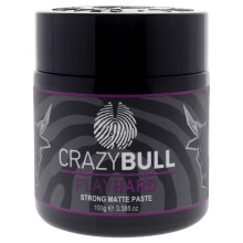 Play Hard Strong Matte Paste von Crazy Bull Hair für Männer – 3,38 oz Paste