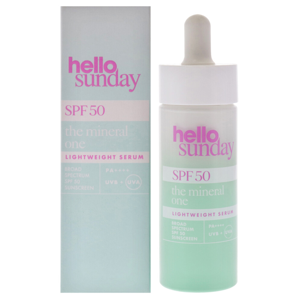 Hello Sunday The Mineral One Lightweight Serum Spf 50 Pa Plus By For Women - 1.01 Oz Serum