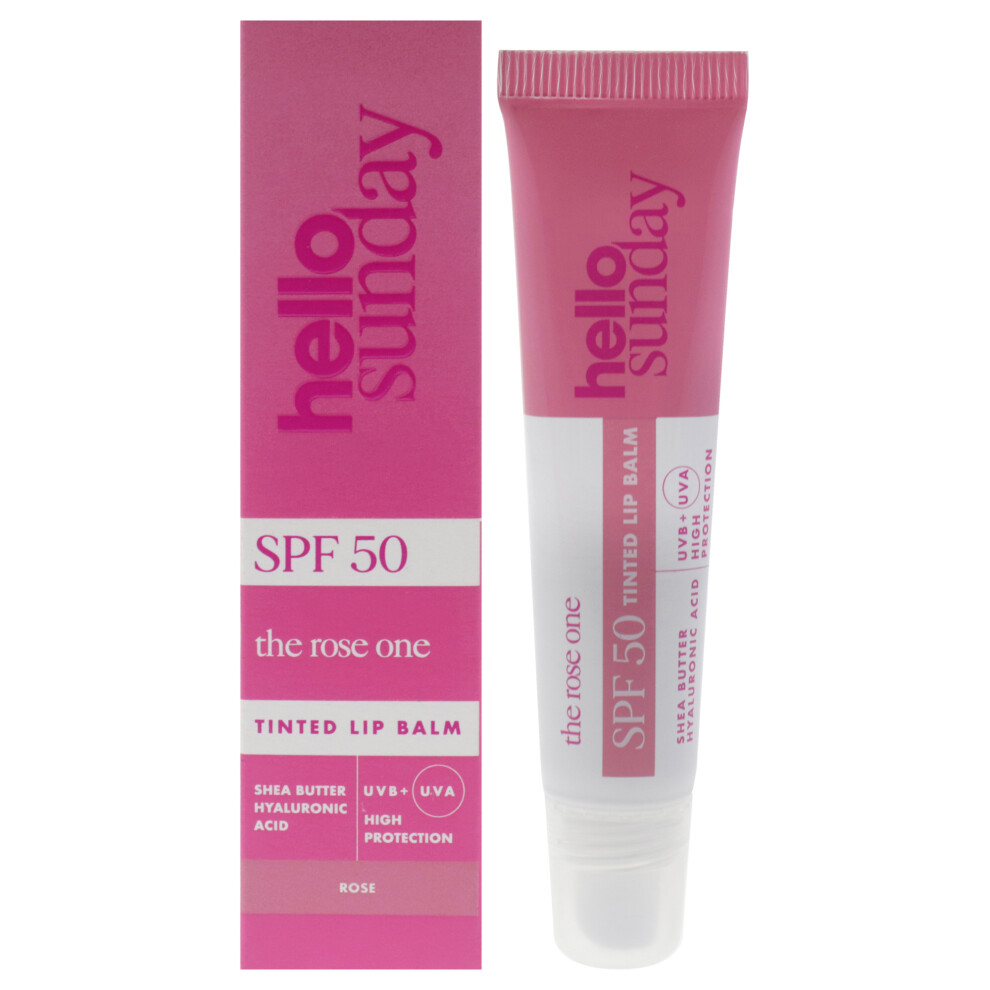 Hello Sunday The Rose One SPF 50 Hydrating Tinted Lip Balm 2 x 15ml BNIB - Image 7