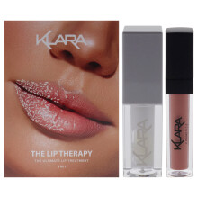 Kit Lip Therapy di Klara per donna - 3 pezzi da 0,18 oz Lip Maximizer Day Plumper da 0,2 oz Lip Glow Oil - Coconut da 0,3 oz Kiss Proof Rossetto