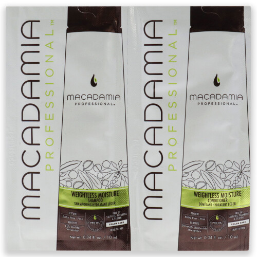 Professionelles, schwereloses Feuchtigkeitsset mit Macadamiaöl, 2 x 10 ml