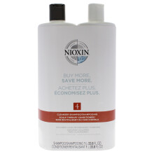 System 4 Duo von Nioxin für Unisex – 2 Stück 33,8 oz Shampoo, 33,8 oz Conditioner
