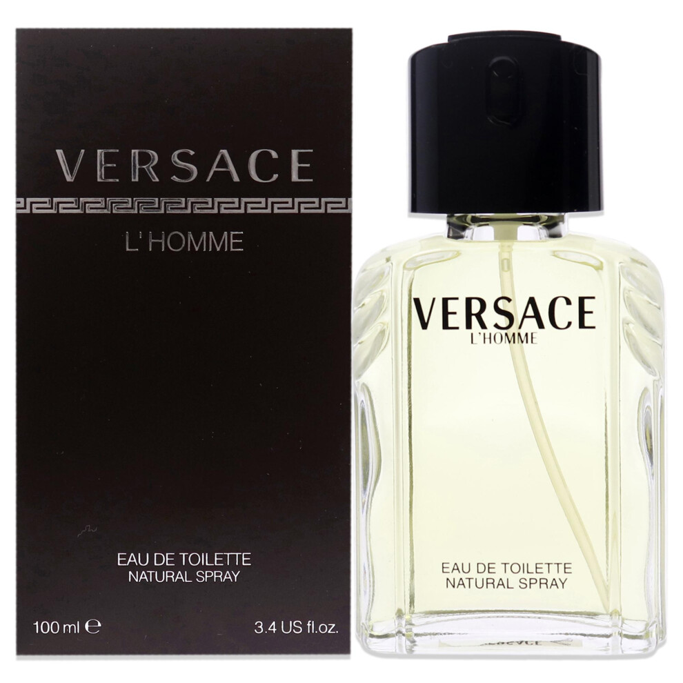 Versace Lhomme By For Men - 3.4 Oz Edt Spray