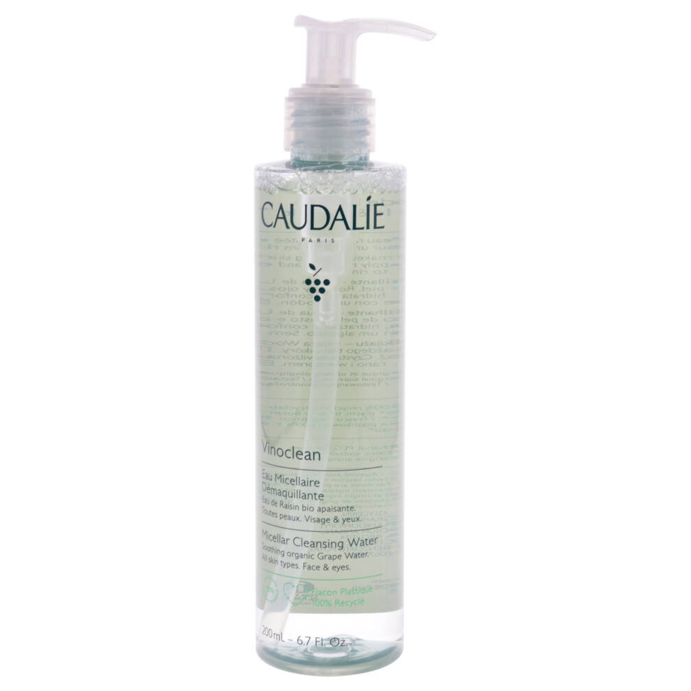 Vinoclean Micellar Cleansing Water by Caudalie for Women - 6.7 oz Clea