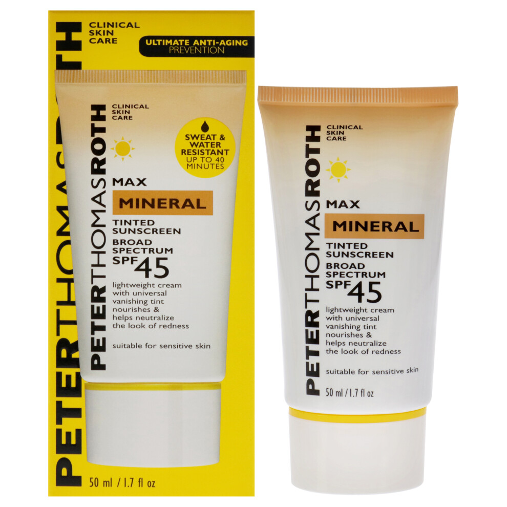 Max Mineral Tinted Sunscreen SPF 45 By Peter Thomas Roth For Unisex