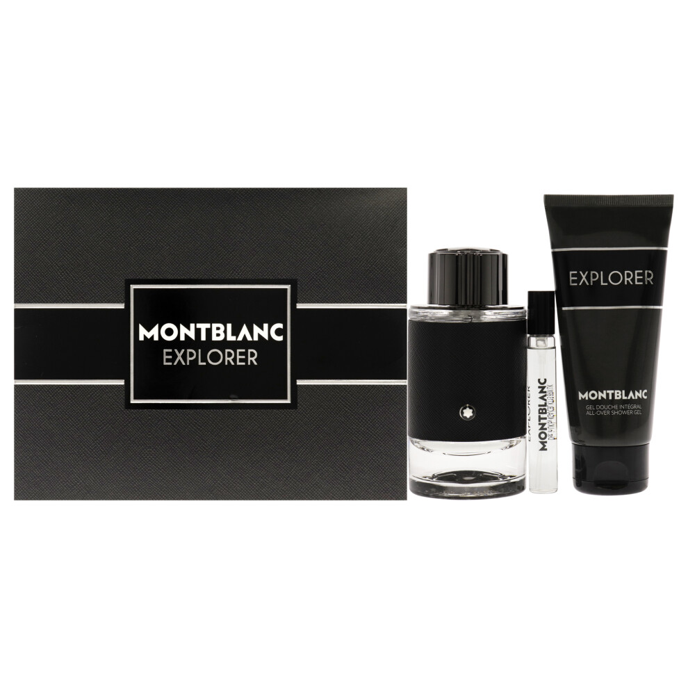Explorer by Mont Blanc for Men - 3 Pc Gift Set 3.3oz EDP Spray, 7.5ml