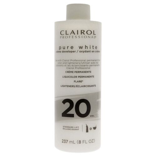 Clairol Pure White 20 Volume Creme Developer by Clairol for Unisex - 8 oz Ligh