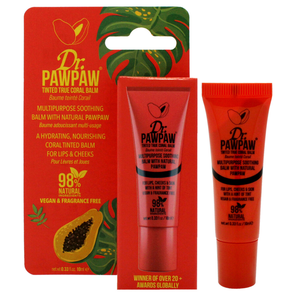 Dr Paw Paw Coral Multipurpose Soothing Tinted Balm - True By Dr. Pawpaw For Women