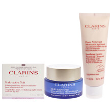 Clarins Multi-Active Nachtcreme & Reinigungsset – 50 ml + 120 ml