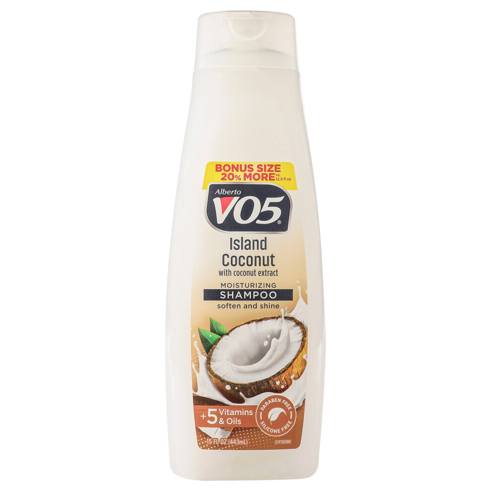 Moisturizing Island Coconut Shampoo by Alberto VO5 for Unisex - 15 oz