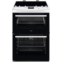 600mm Double Electric Cooker Induction Hob White