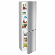 296 litre Fridge Freezer SMART Frost Class E Silver