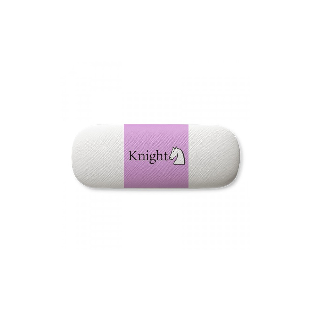 Diythinker White Knight Word Chess Game Glasses Case Eyeglasses Hard Shell Storage Spectacle Box