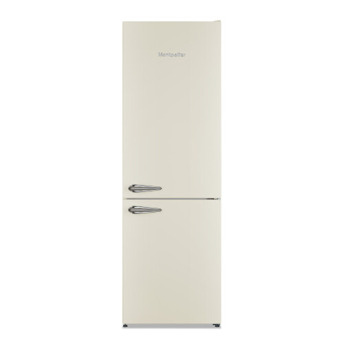 MONTPELLIER 295litre RETRO Fridge Freezer Frost Free Class E Cream