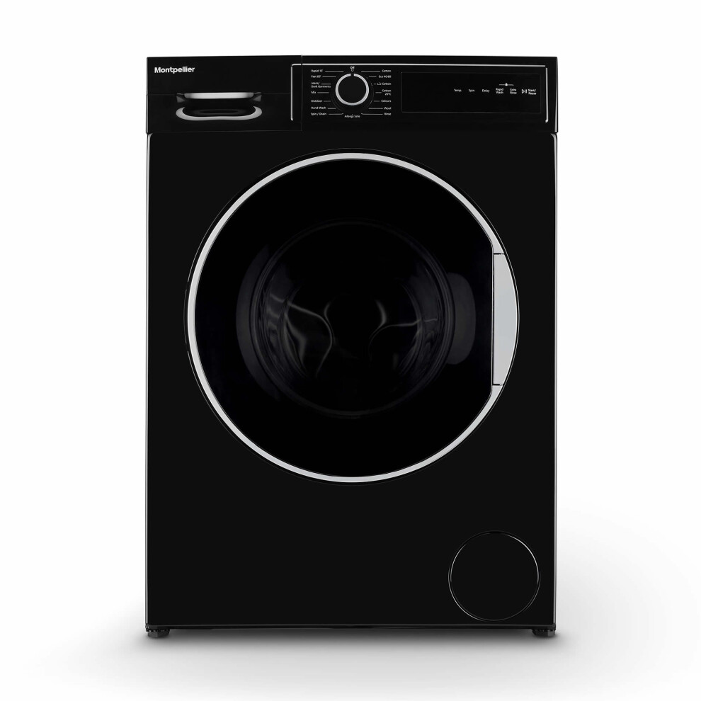 1400rpm 8kg Washing Machine Black