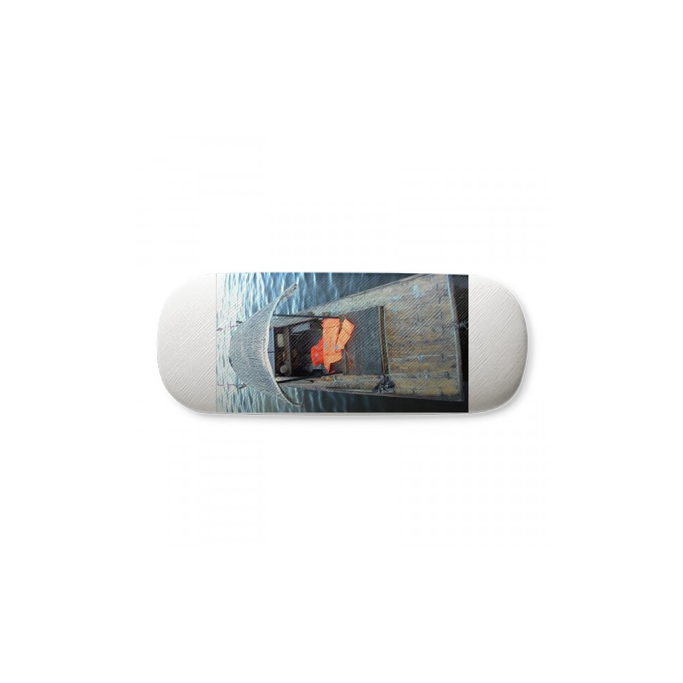 Diythinker Lake Boat Photography Art Deco Fashion Glasses Case Eyeglasses Hard Shell Storage Spectacle Box